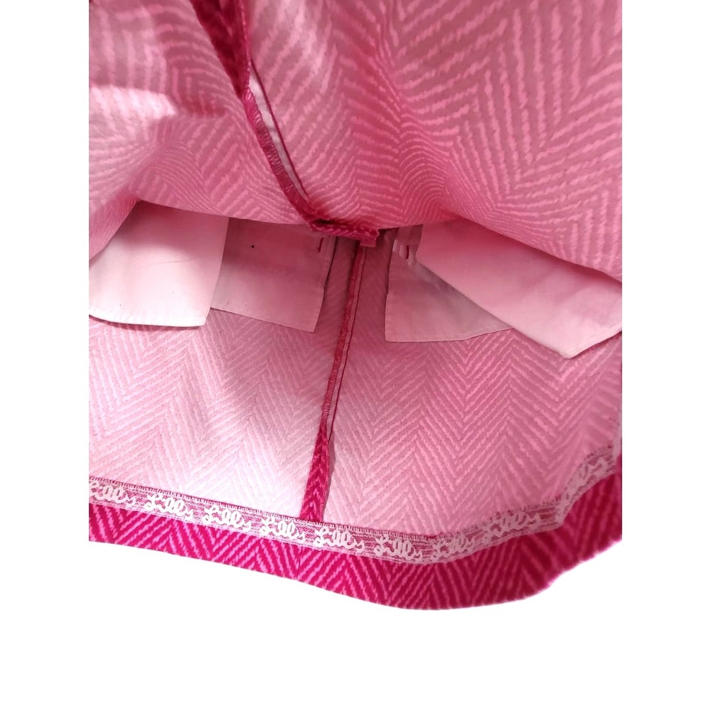 Lilly Pulitzer Hot Pink Pink Chevron Corduroy Mini Skirt Barbie Core Size 0 #500 - Picture 6 of 9